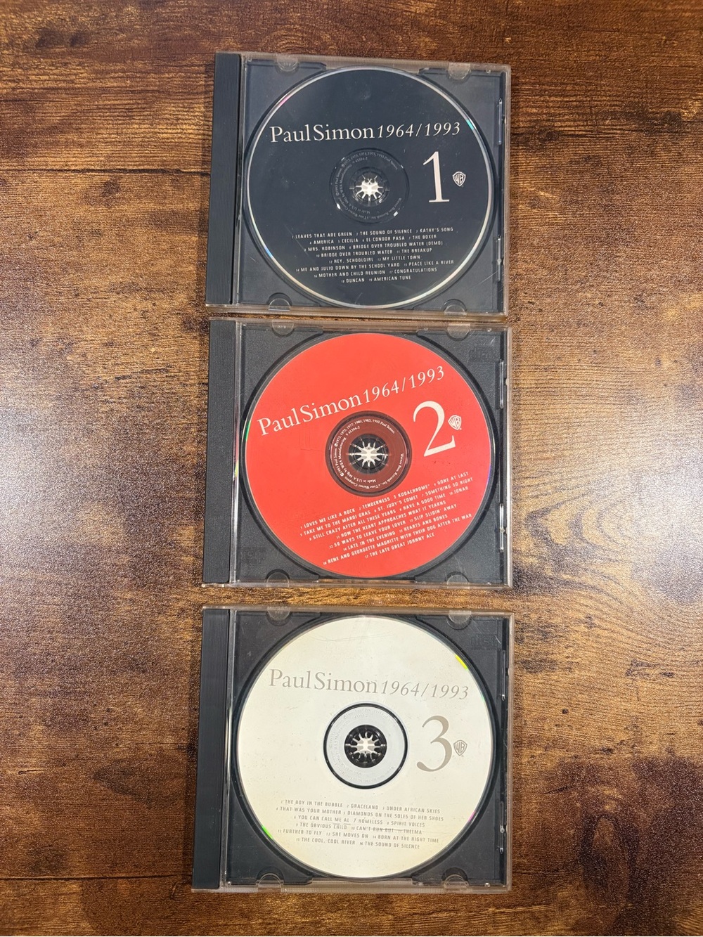 1964/1993 CD Paul Simon Box Set - Disks 1,2 &3 and Simon and Garfunkel-1-Disk
